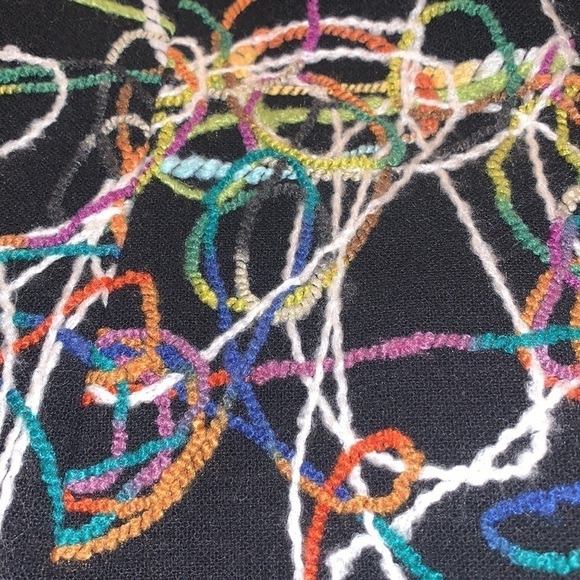 Trenz Petite By Theresa Renz Colorful Art Blazer Coat Sz Medium Petite - Picture 6 of 6